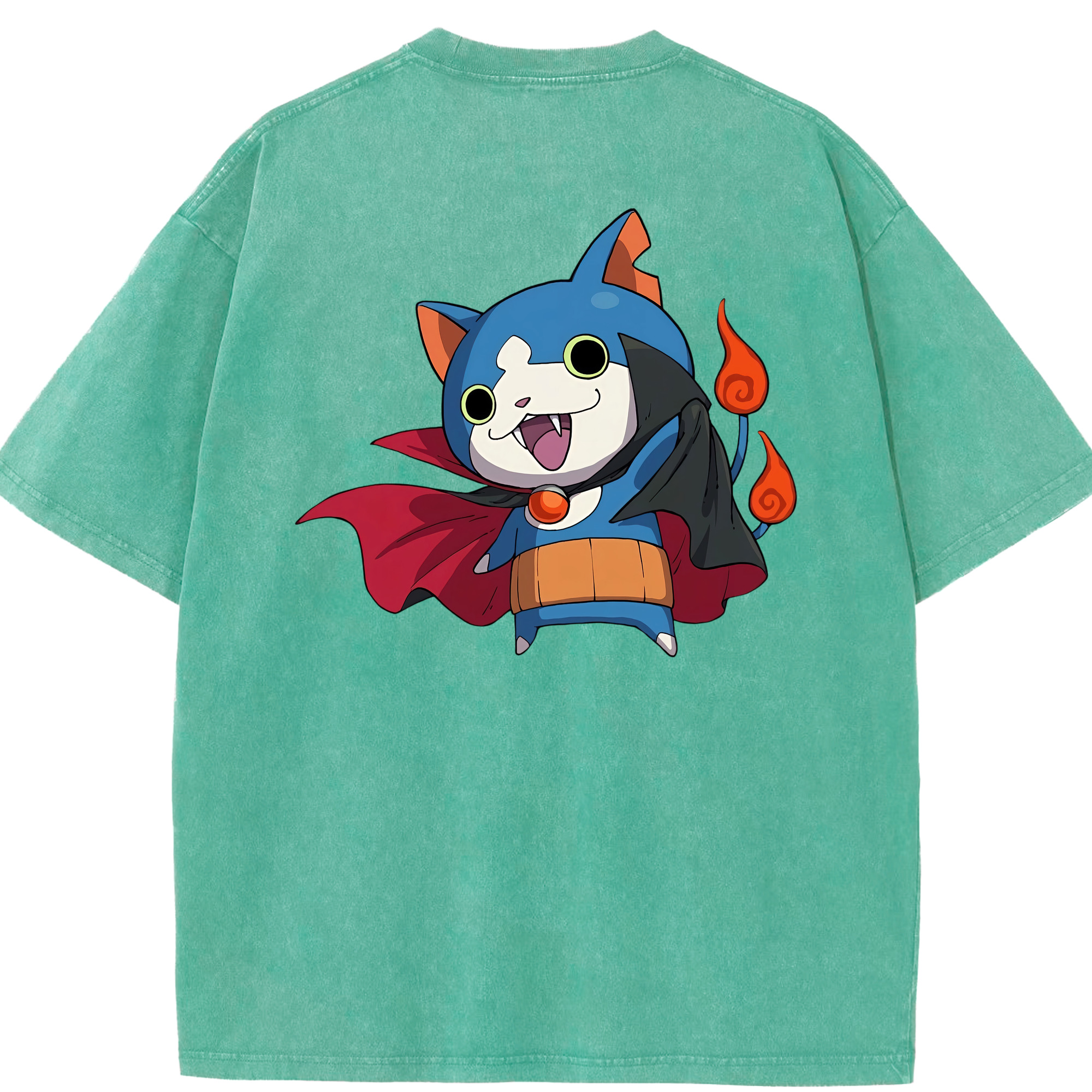 （画像用） 妖怪ウォッチ Yo-kai Watch 綿100% ヴィンテージ風 半袖Tシャツ（背面プリント）